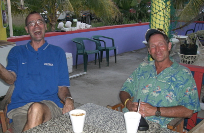 Chip and George at Lobster Reef