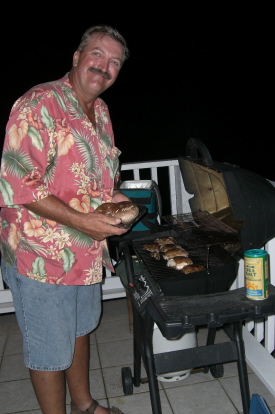 Keith Grills at Jeannette's