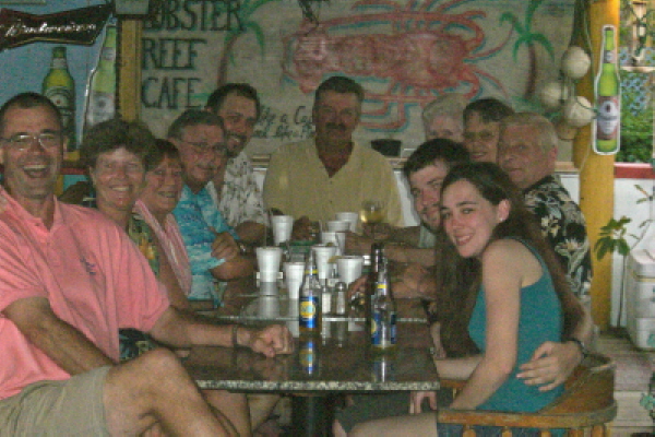 Ken and Amy with Gang at Frankie's