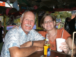 Kent and Jennifer at Lobster Reef