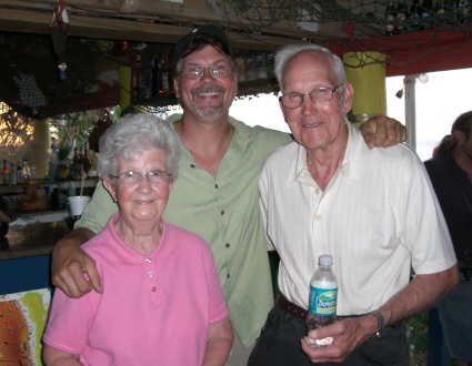 Larry and Parents at Lobster Reef