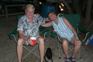 Rick and Cris at Keith's Beach Party